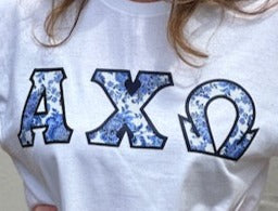 Stitched Letter Short Sleeve Shirt