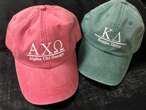 Bar Greek Embroidered Hat