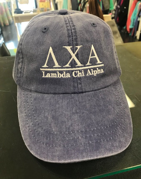 Bar Greek Embroidered Hat