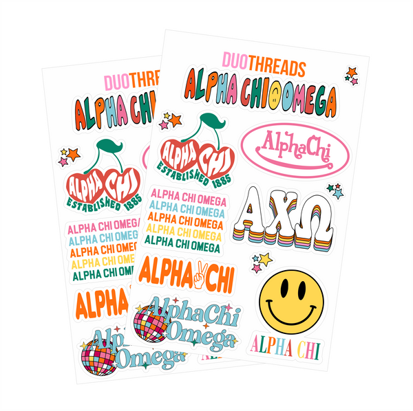 Sorority Rainbow Sticker Sheet