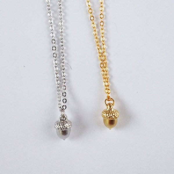 Acorn Charm Necklace - New
