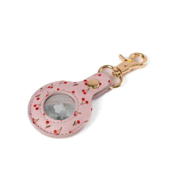 Painted Cherries AirTag Keychain