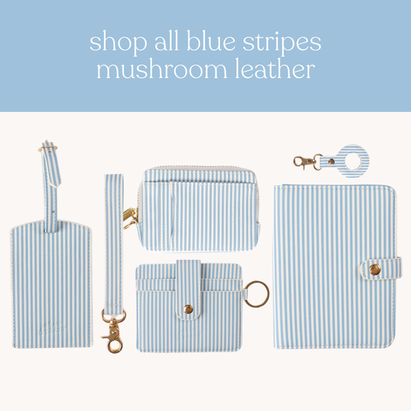 Blue Stripes Luggage Tag