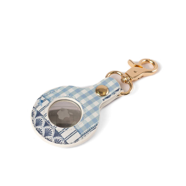 Coastal Patchwork AirTag Keychain