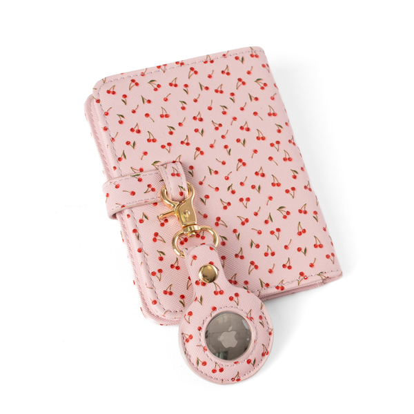Painted Cherries AirTag Keychain
