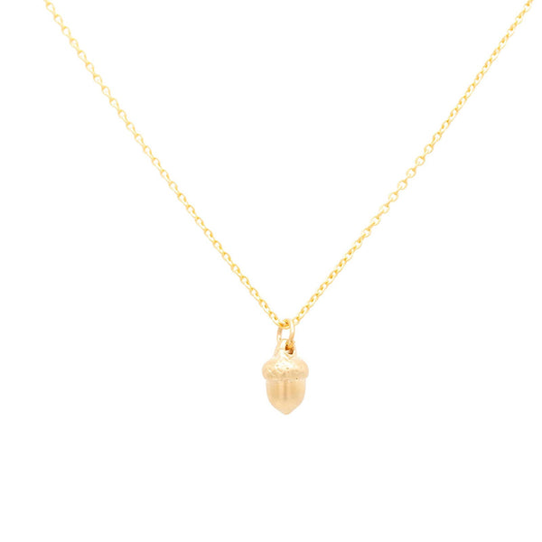 Acorn Charm Necklace - New