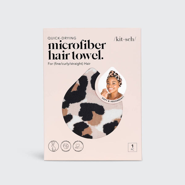 Quick Dry Hair Towel - Leopard