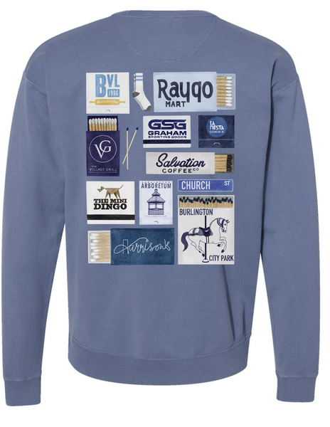 Burlington Matchbook Crew Sweatshirt