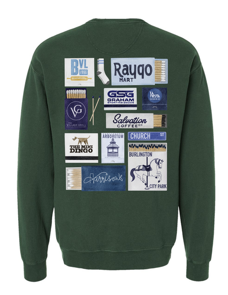 Burlington Matchbook Crew Sweatshirt