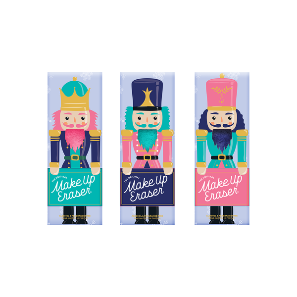 Nutcracker 3pc Mini Makeup Removers