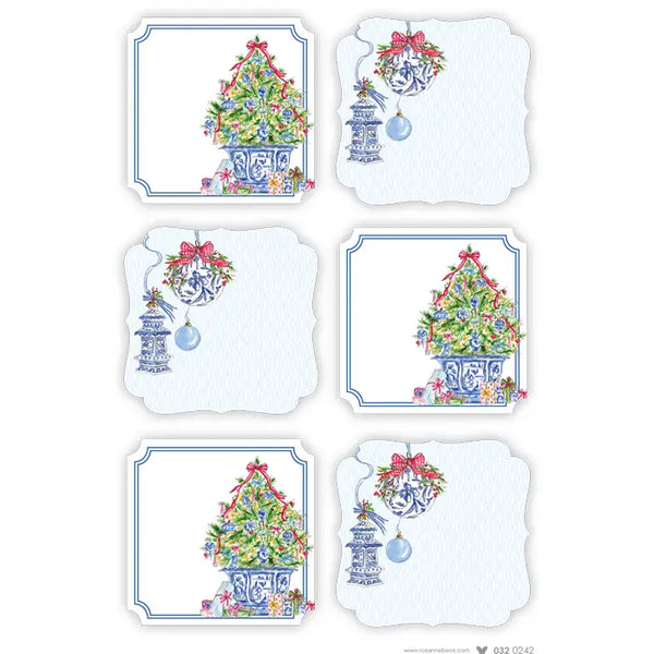 Christmas Sticker Gift Tags