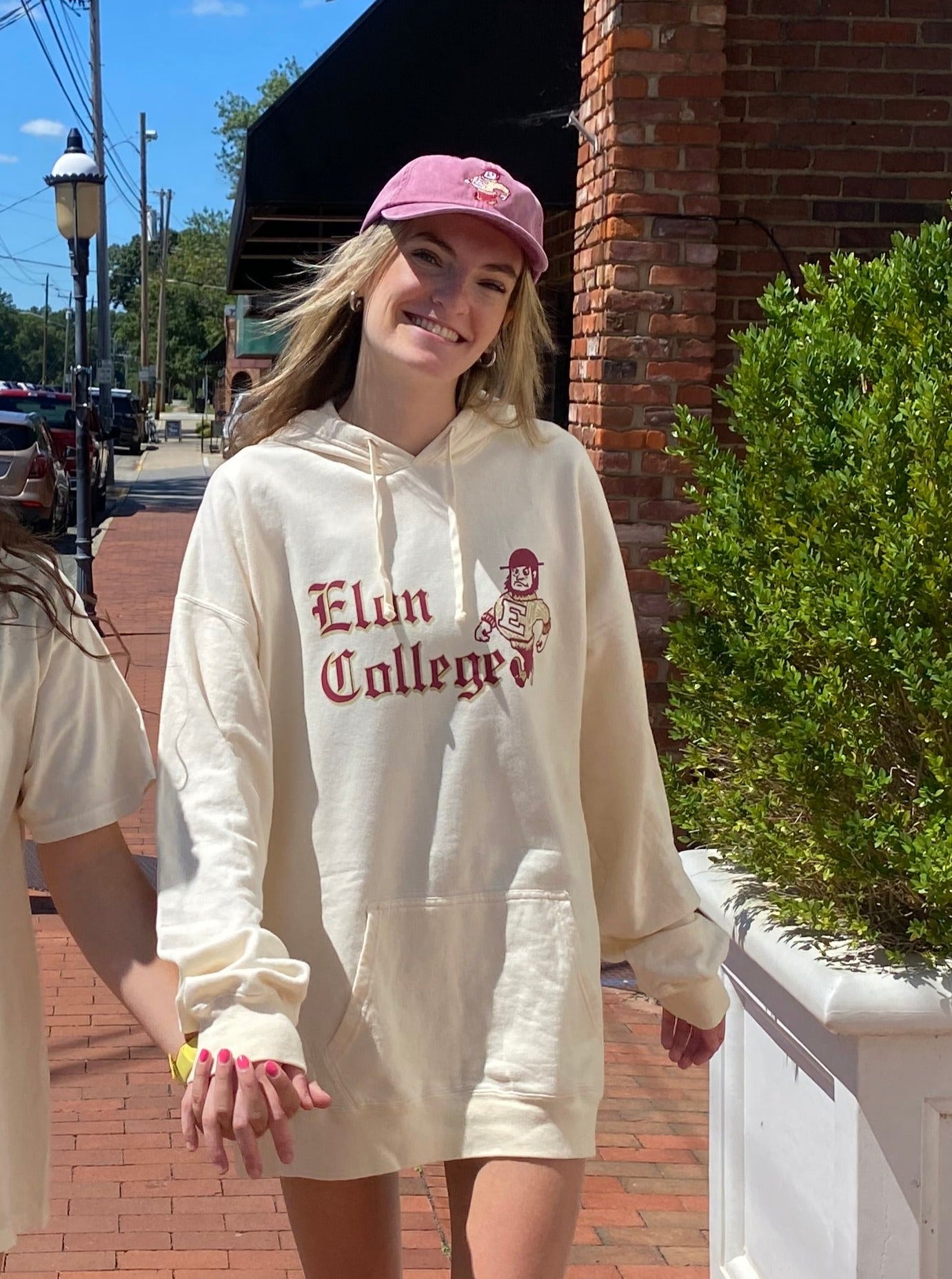 Elon College Old English Hoodie