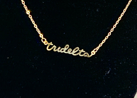 Script Necklace