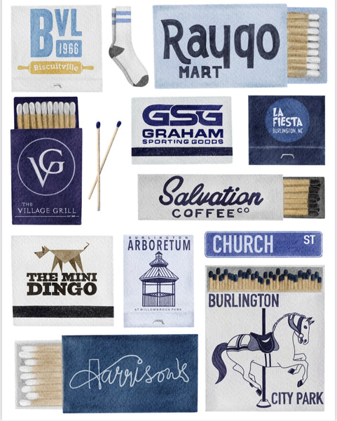 Burlington Matchbook Crew Sweatshirt