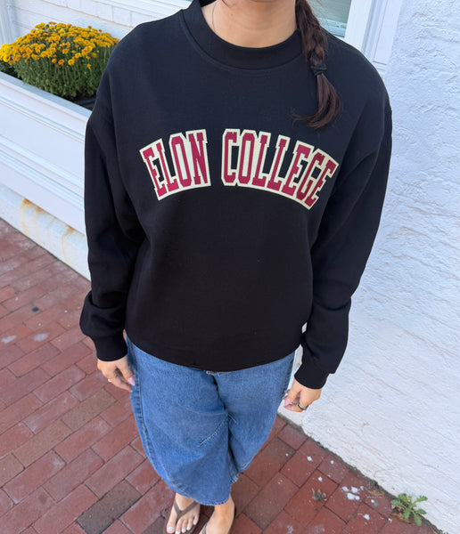 Elon College Old School Crewneck