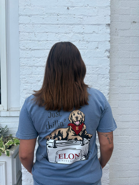 Just Chillin at Elon Short Sleeve Shirt