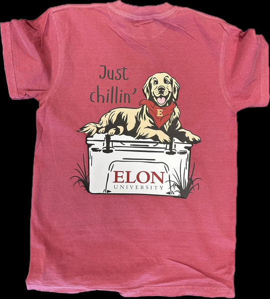 YOUTH Just Chillin at Elon Short Sleeve Shirt