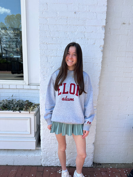 Elon University Stitched Mockneck