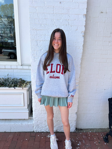 Elon University Stitched Mockneck