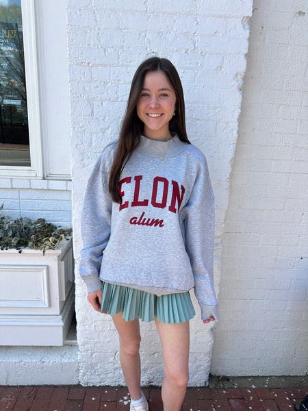 Elon University Stitched Mockneck