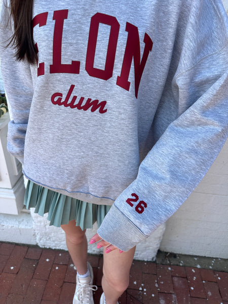 Elon University Stitched Mockneck