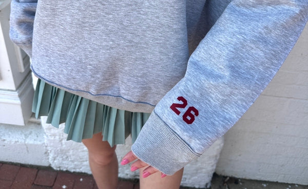Elon University Stitched Mockneck