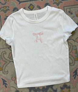Sorority Bow Cropped T-Shirt