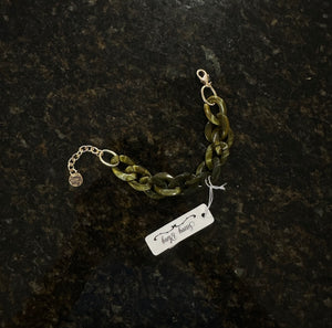 Savy Bling Bracelet (Olive Green)