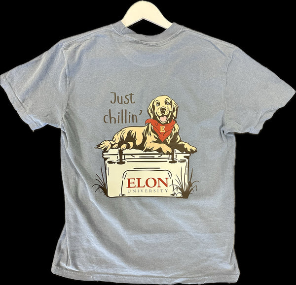 YOUTH Just Chillin at Elon Short Sleeve Shirt