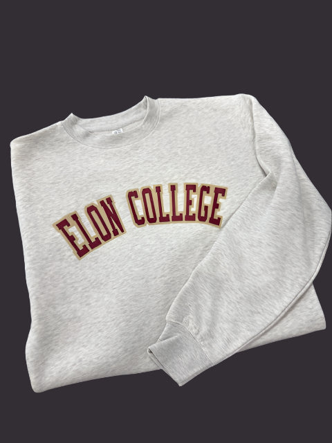 Elon College Old School Crewneck