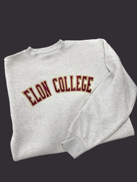 Elon College Old School Crewneck