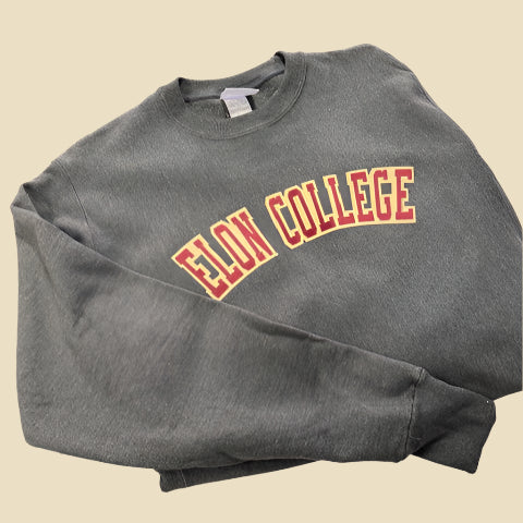 Elon College Old School Crewneck