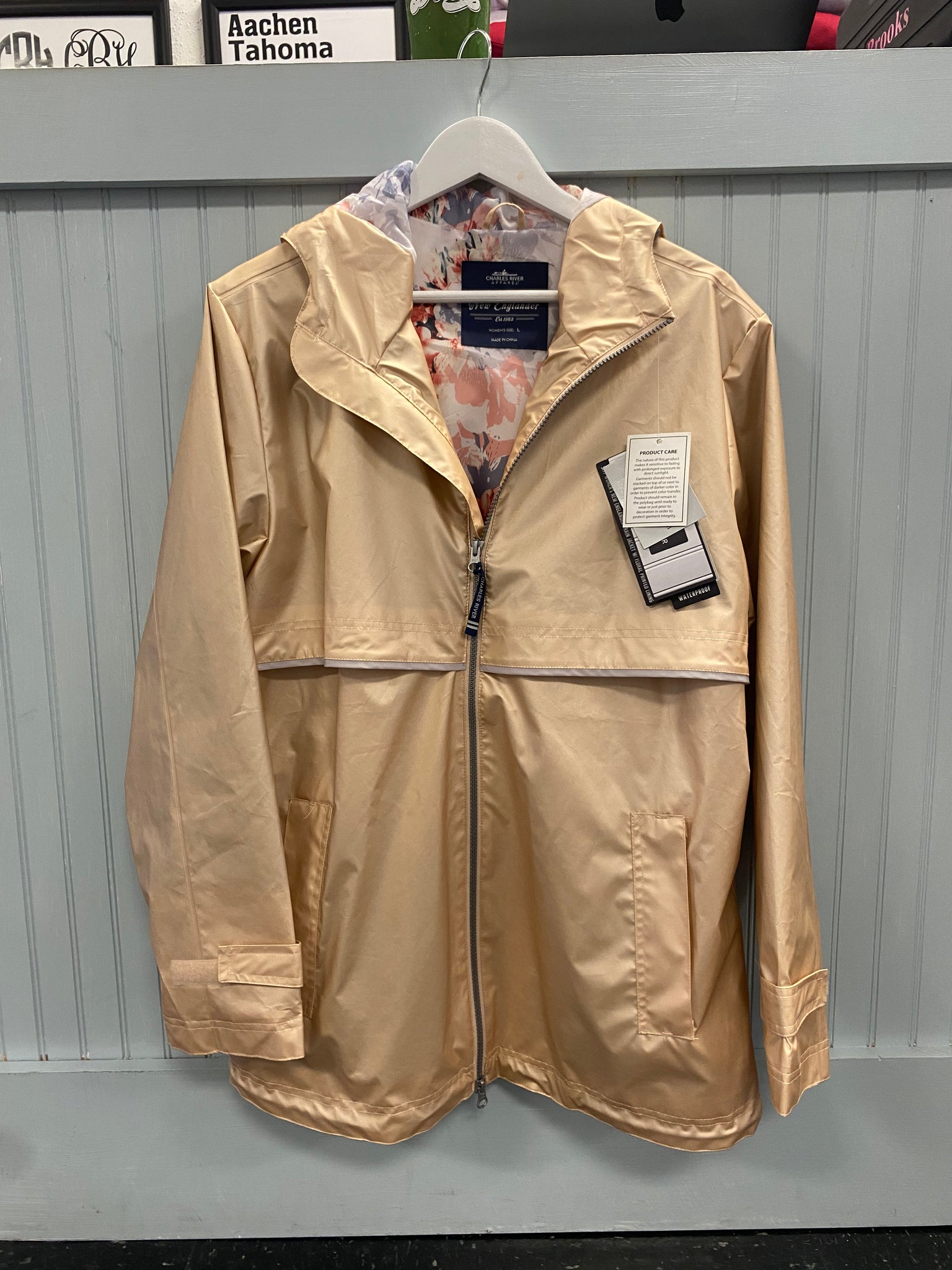 Charles River Champagne Raincoat