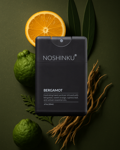Noshinku Refillable Bergamot Ultra-Moisturizing Pocket Hand Sanitizer