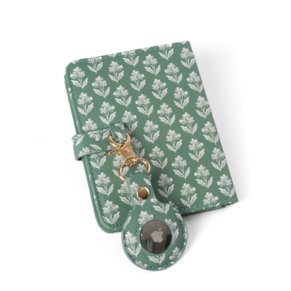 Forget Me Nots Sage AirTag Keychain
