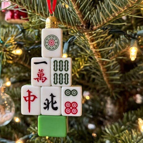 Mahjong Tile Tree Ornament