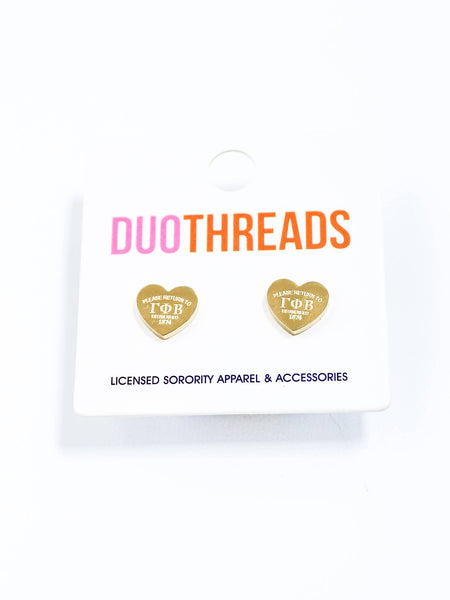 Sorority Heart Earrings