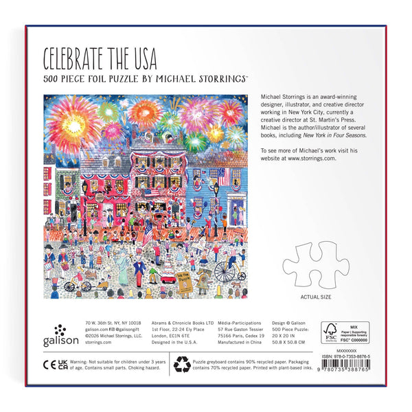 Michael Storrings Celebrate The USA 500 Piece Foil Puzzle