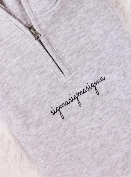 Sorority Script Quarter Zip