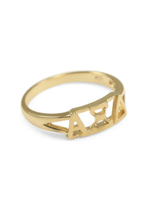 Sorority Gold Cut Out Ring